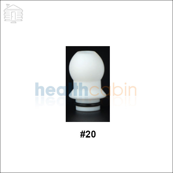 #20 Teflon White 510 Drip Tip